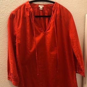 J Crew Red Shirt